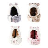 Maxbell 3 in 1 Women’S Hooded Scarf Paw Gloves Hat Headscarf Winter Cute Animal Hat White