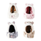 Maxbell 3 in 1 Women’S Hooded Scarf Paw Gloves Hat Headscarf Winter Cute Animal Hat White