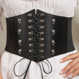Maxbell Fashion Women Waist Belt Wide Cinch Belts Tie up Corset for Party Halloween