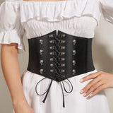 Maxbell Fashion Women Waist Belt Wide Cinch Belts Tie up Corset for Party Halloween