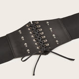 Maxbell Fashion Women Waist Belt Wide Cinch Belts Tie up Corset for Party Halloween