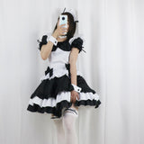 Maxbell Classic Maid Costume with Apron Lolita Anime Cosplay for Halloween S