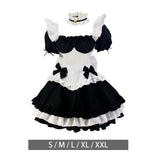 Maxbell Classic Maid Costume with Apron Lolita Anime Cosplay for Halloween S