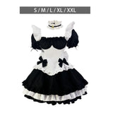 Maxbell Classic Maid Costume with Apron Lolita Anime Cosplay for Halloween S