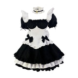 Maxbell Classic Maid Costume with Apron Lolita Anime Cosplay for Halloween M