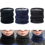 Maxbell Winter Warm Scarf Loop Solid Scarf Lightweight Windproof Thermal Comfortable Black