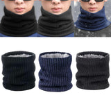 Maxbell Winter Warm Scarf Loop Solid Scarf Lightweight Windproof Thermal Comfortable Black