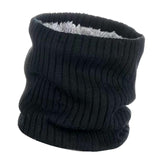 Maxbell Winter Warm Scarf Loop Solid Scarf Lightweight Windproof Thermal Comfortable Black