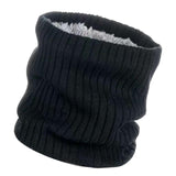 Maxbell Winter Warm Scarf Loop Solid Scarf Lightweight Windproof Thermal Comfortable Black