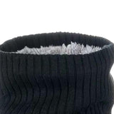 Maxbell Winter Warm Scarf Loop Solid Scarf Lightweight Windproof Thermal Comfortable Black