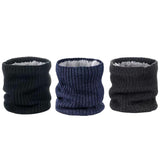 Maxbell Winter Warm Scarf Loop Solid Scarf Lightweight Windproof Thermal Comfortable Black