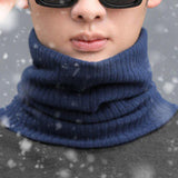 Maxbell Winter Warm Scarf Loop Solid Scarf Lightweight Windproof Thermal Comfortable Blue