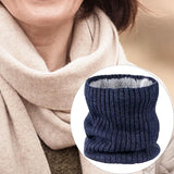 Maxbell Winter Warm Scarf Loop Solid Scarf Lightweight Windproof Thermal Comfortable Blue