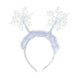 Maxbell Funny Christmas Headband Costume Snowflake Headdress Cosplay for Xmas Decor