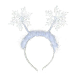 Maxbell Funny Christmas Headband Costume Snowflake Headdress Cosplay for Xmas Decor