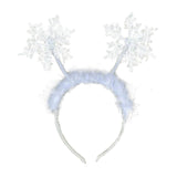 Maxbell Funny Christmas Headband Costume Snowflake Headdress Cosplay for Xmas Decor