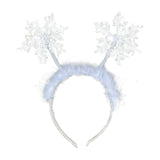 Maxbell Funny Christmas Headband Costume Snowflake Headdress Cosplay for Xmas Decor