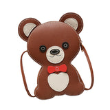 Maxbell 1 Set DIY PU Leather Shoulder Bag Making Cartoon Bucket Bag Parts Handbag Brown