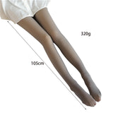 Maxbell Women Winter Tights Warm Leggings Pantyhose for Camping Autumn Winter 320G Grey Translucent
