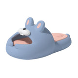 Maxbell Summer Slippers Rabbit Slides Cloudy Sandals for Home Swimming Pool Shower Blue 38 39