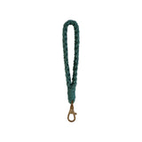 Maxbell Weaving Rope Keychain Key Chain Supplies Ornament for Bags Backpack Purse Green