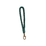Maxbell Weaving Rope Keychain Key Chain Supplies Ornament for Bags Backpack Purse Green