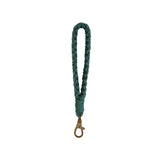 Maxbell Weaving Rope Keychain Key Chain Supplies Ornament for Bags Backpack Purse Green