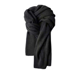 Maxbell Winter Scarf Autumn Fall Comfortable Shawl for Outdoor Sports Hiking Travel Black