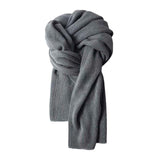 Maxbell Winter Scarf Autumn Fall Comfortable Shawl for Outdoor Sports Hiking Travel Dark Gray