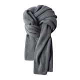 Maxbell Winter Scarf Autumn Fall Comfortable Shawl for Outdoor Sports Hiking Travel Dark Gray