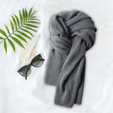 Maxbell Winter Scarf Autumn Fall Comfortable Shawl for Outdoor Sports Hiking Travel Dark Gray