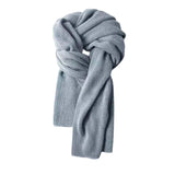 Maxbell Winter Scarf Autumn Fall Comfortable Shawl for Outdoor Sports Hiking Travel Light Gray