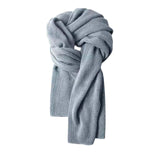Maxbell Winter Scarf Autumn Fall Comfortable Shawl for Outdoor Sports Hiking Travel Light Gray