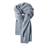 Maxbell Winter Scarf Autumn Fall Comfortable Shawl for Outdoor Sports Hiking Travel Light Gray