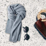 Maxbell Winter Scarf Autumn Fall Comfortable Shawl for Outdoor Sports Hiking Travel Light Gray