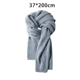 Maxbell Winter Scarf Autumn Fall Comfortable Shawl for Outdoor Sports Hiking Travel Light Gray