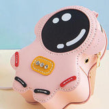 Maxbell Spaceman Shape DIY Handbag Purse Making Materials Measure 9.8x6.3x6inch Pink