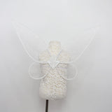 Maxbell Photo Prop up Fancy Dress Costume Halloween Photo Prop Cosplay Fairy Wing white