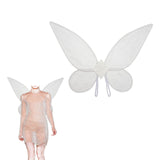 Maxbell Photo Prop up Fancy Dress Costume Halloween Photo Prop Cosplay Fairy Wing white