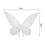 Maxbell Photo Prop up Fancy Dress Costume Halloween Photo Prop Cosplay Fairy Wing white