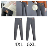 Maxbell Women Fleece Lined Leggings High Waist Legging for Outdoor Stretchy Warm 4XL