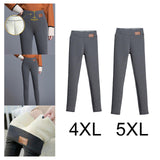 Maxbell Women Fleece Lined Leggings High Waist Legging for Outdoor Stretchy Warm 4XL