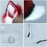 Maxbell Faux Fur Wolf Ears and Tail Set Costume Accessories Gift for Stage Shows