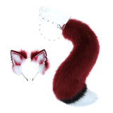 Maxbell Faux Fur Wolf Ears and Tail Set Costume Accessories Gift for Stage Shows