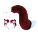 Maxbell Faux Fur Wolf Ears and Tail Set Costume Accessories Gift for Stage Shows