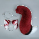 Maxbell Faux Fur Wolf Ears and Tail Set Costume Accessories Gift for Stage Shows