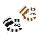 Maxbell Faux cat Cosplay Set Gifts Hair Clip Headwear Animal Anime Black