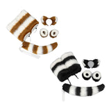 Maxbell Faux cat Cosplay Set Gifts Hair Clip Headwear Animal Anime Black