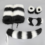 Maxbell Faux cat Cosplay Set Gifts Hair Clip Headwear Animal Anime Black
