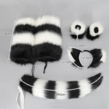 Maxbell Faux cat Cosplay Set Gifts Hair Clip Headwear Animal Anime Black